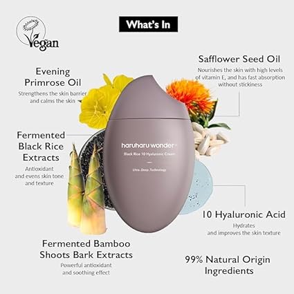 haruharu wonder - Black Rice 10 Hyaluronic Cream.(Contact for wholesale)